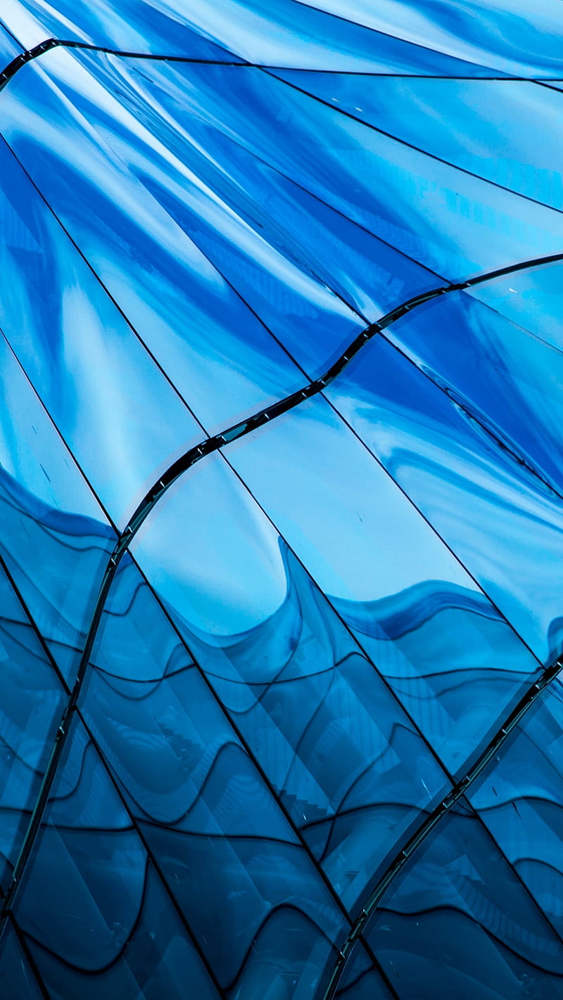 Abstract, blue, stock , xperia xz premium, HD phone wallpaper