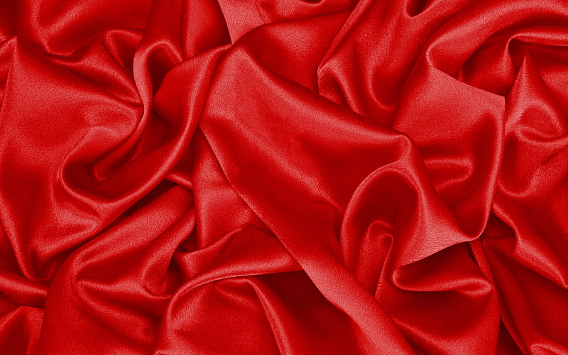 red silk texture, wavy fabric texture, silk, red fabric background, red satin, fabric textures, satin, silk textures, red fabric texture, HD wallpaper