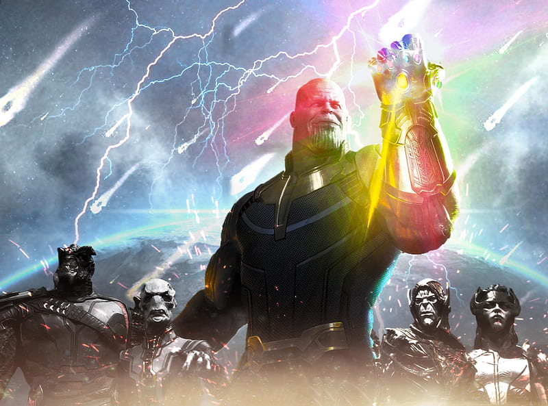 Thanos Avengers Infinity War 2018 Artwork, thanos, avengers-infinity-war, 2018-movies, movies, artwork, HD wallpaper