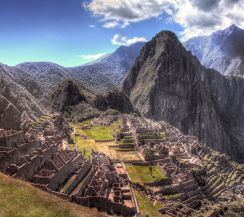 Machu Picchu, ancient, mountain, HD wallpaper