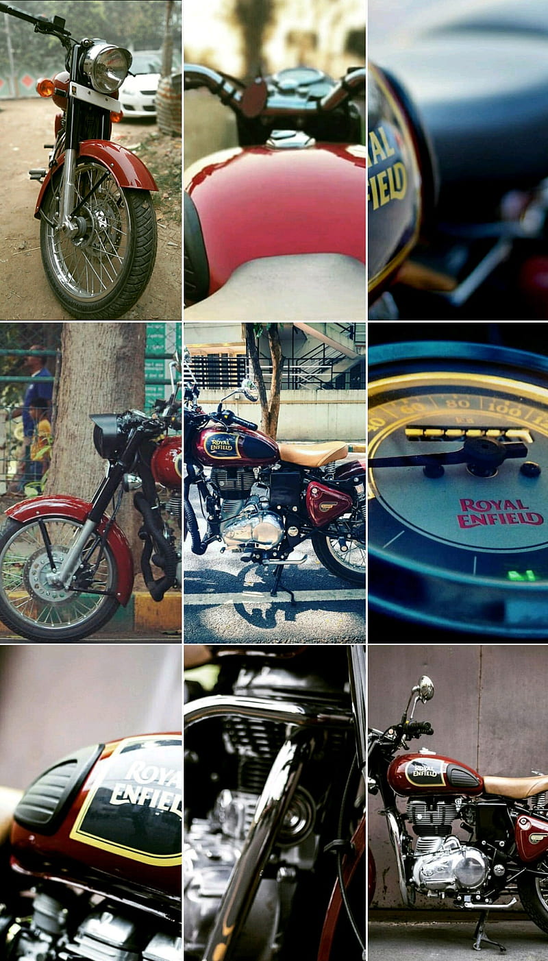 Royal Enfield, bike, bs3, bullet, chestnut, classic 350, re1901, ride, road, HD phone wallpaper