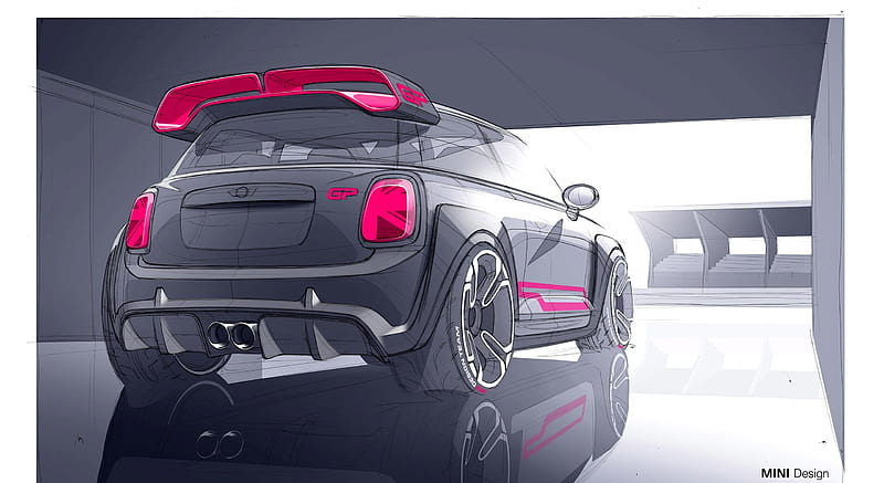 2020 MINI John Cooper Works GP - Design Sketch , car, HD wallpaper