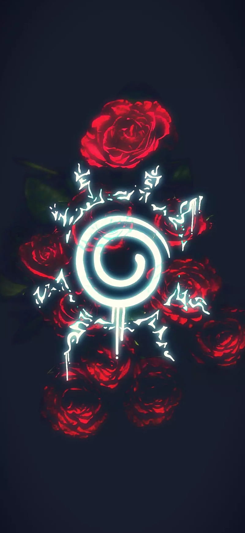 Sealed in Roses, naruto, uzamaki, HD phone wallpaper