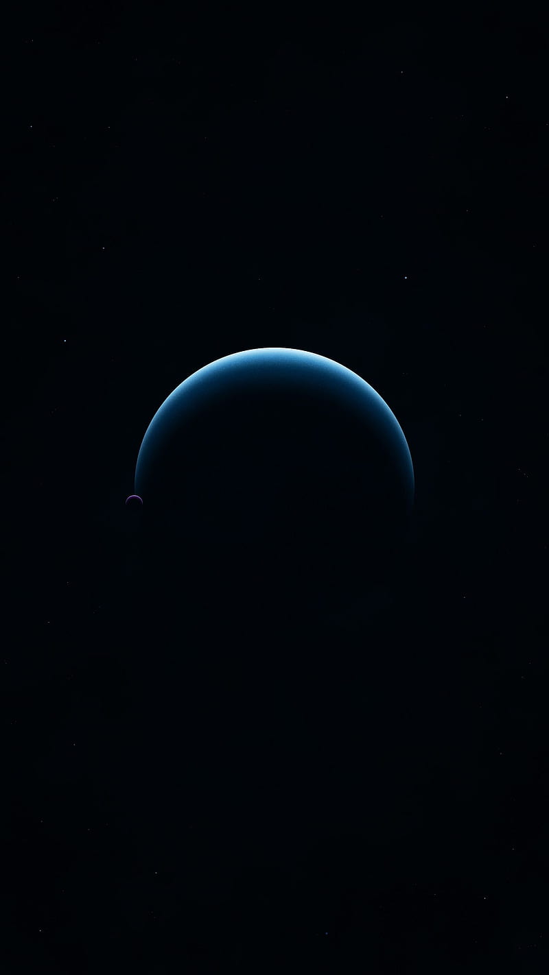 Blue planet amoled , apple, dark, earth, eclipse, phone, HD phone wallpaper