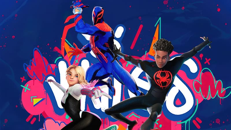 Spider-Man across the spider verse wallpaper in 2023