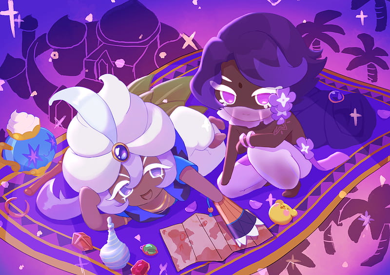 Video Game, Cookie Run: OvenBreak, Lilac Cookie (Cookie Run) , Yogurt Cream Cookie (Cookie Run), HD wallpaper