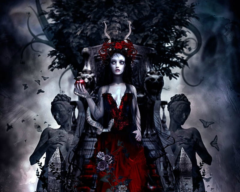 Dark Queen goth fantasy woman dark HD wallpaper  Peakpx
