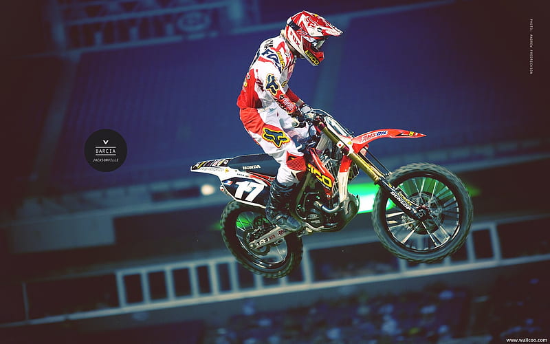 2011 Supercross Jacksonville Station-driver Justin Barcia, HD wallpaper
