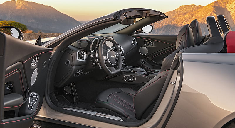 2021 Aston Martin Vantage Roadster (Color: Spirit Silver; US-Spec) - Interior , car, HD wallpaper 2021 Aston Martin Vantage Roadster (Color: Spirit Silver; US-Spec) - Interior , car, HD wallpaper