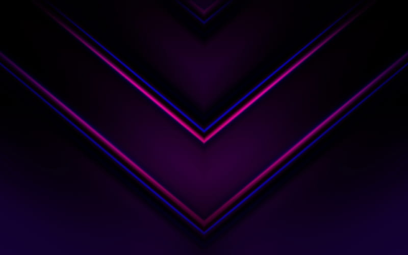 purple 3D arrows abstract arrows, creative, 3D arrows, purple backgrounds, arrows concepts, HD wallpaper