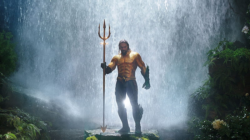 Jason Momoa In Classic Orange And Green Aquaman Costume, aquaman-movie, aquaman, movies, 2018-movies, jason-momoa, HD wallpaper