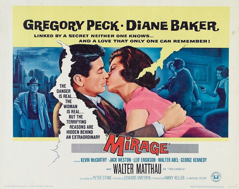 Classic Movies - Mirage (1965), Classic Movies, Gregory Peck, Diane Baker, Mirage 1965, HD wallpaper