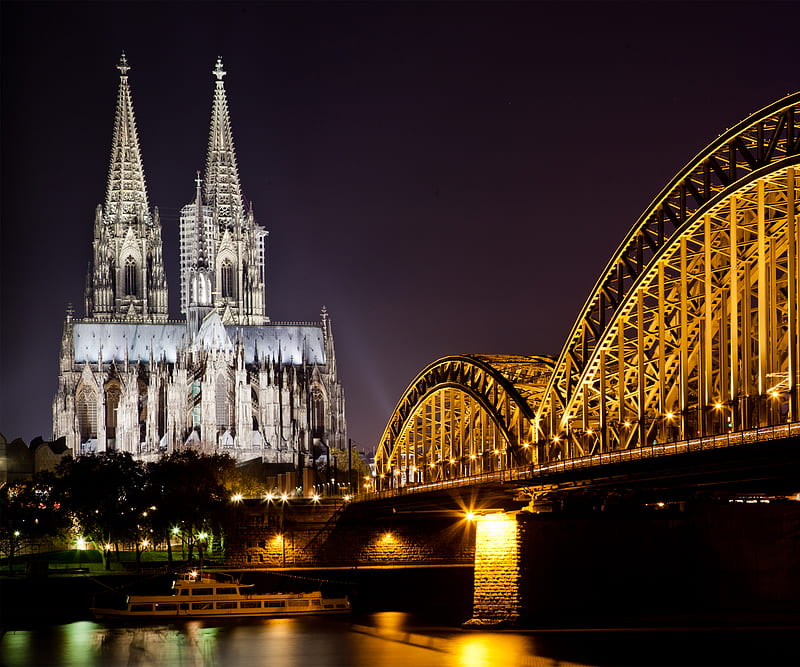 Cologne Cathedral, cathedral, temple, HD wallpaper