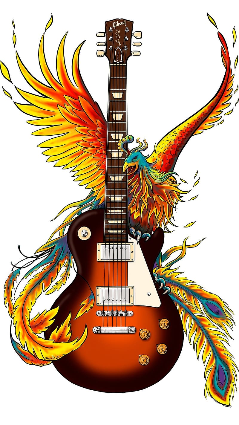 Guitar , Rock Guitar drawing, HD phone wallpaper
