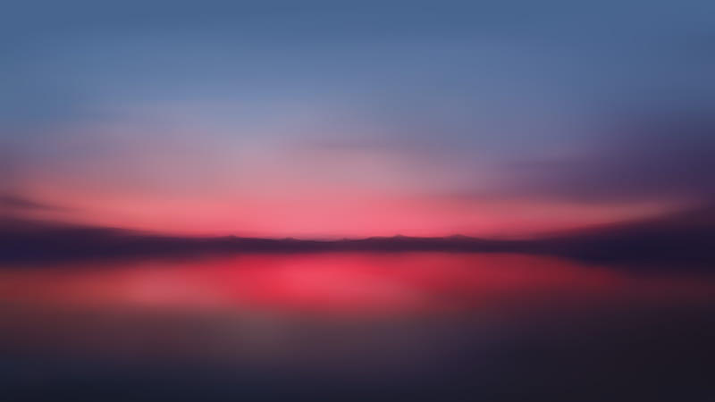 Red Sunset Blur Minimalist , minimalism, minimalist, artist, artwork, digital-art, blur, HD wallpaper