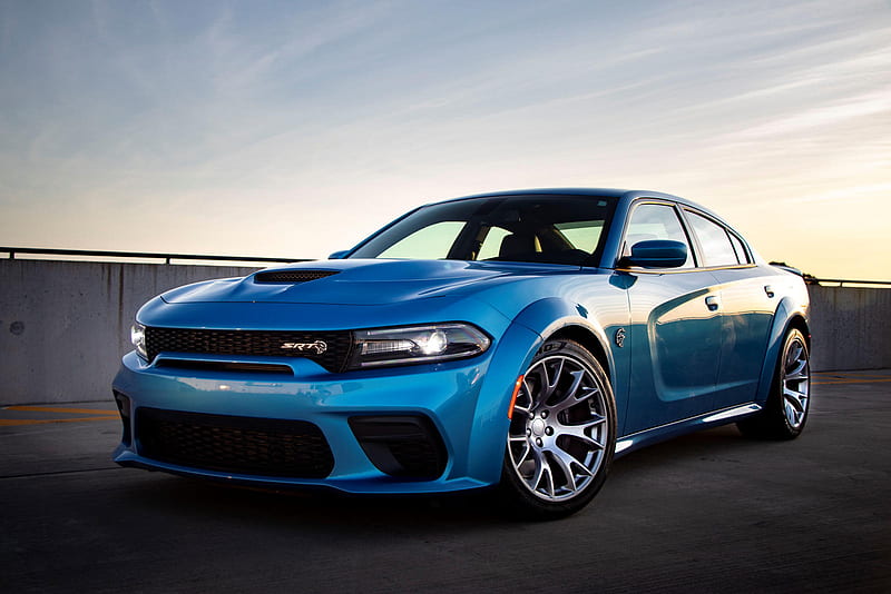 Dodge Charger SRT Hellcat Exterior, Dodge Charger Blue, HD wallpaper