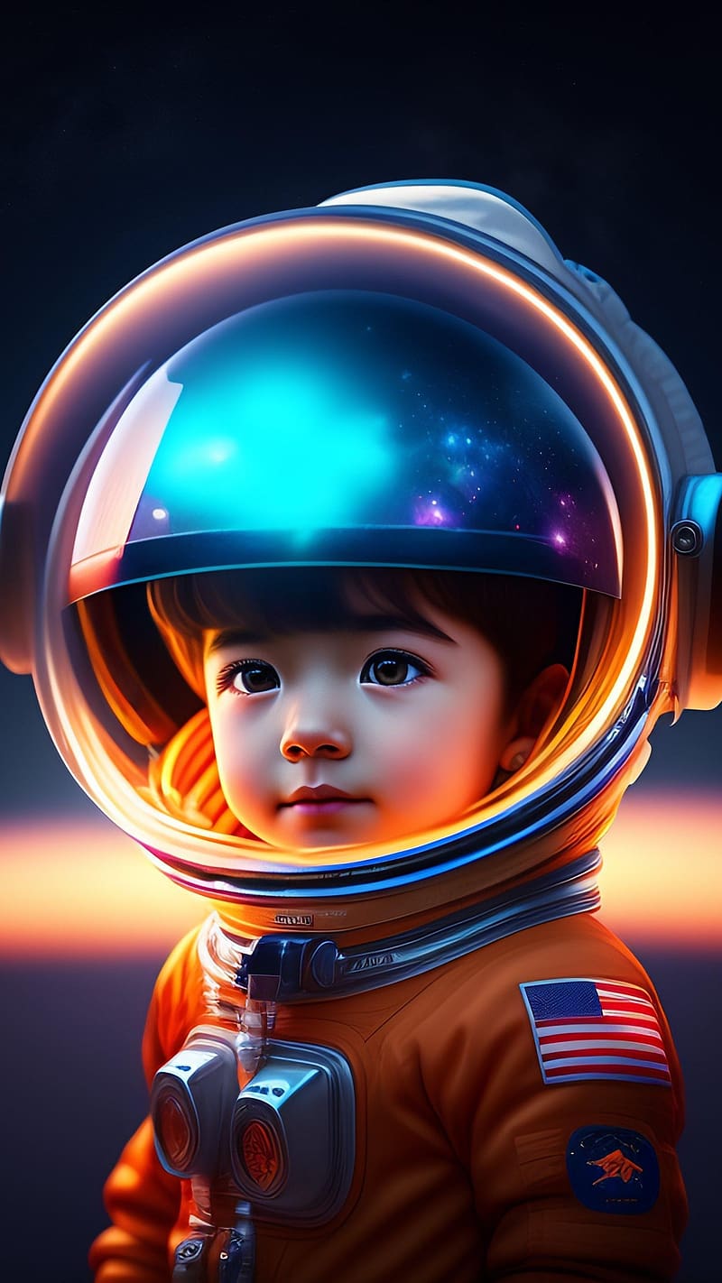 Artificial Intelligence, Baby Astronaut, HD phone wallpaper