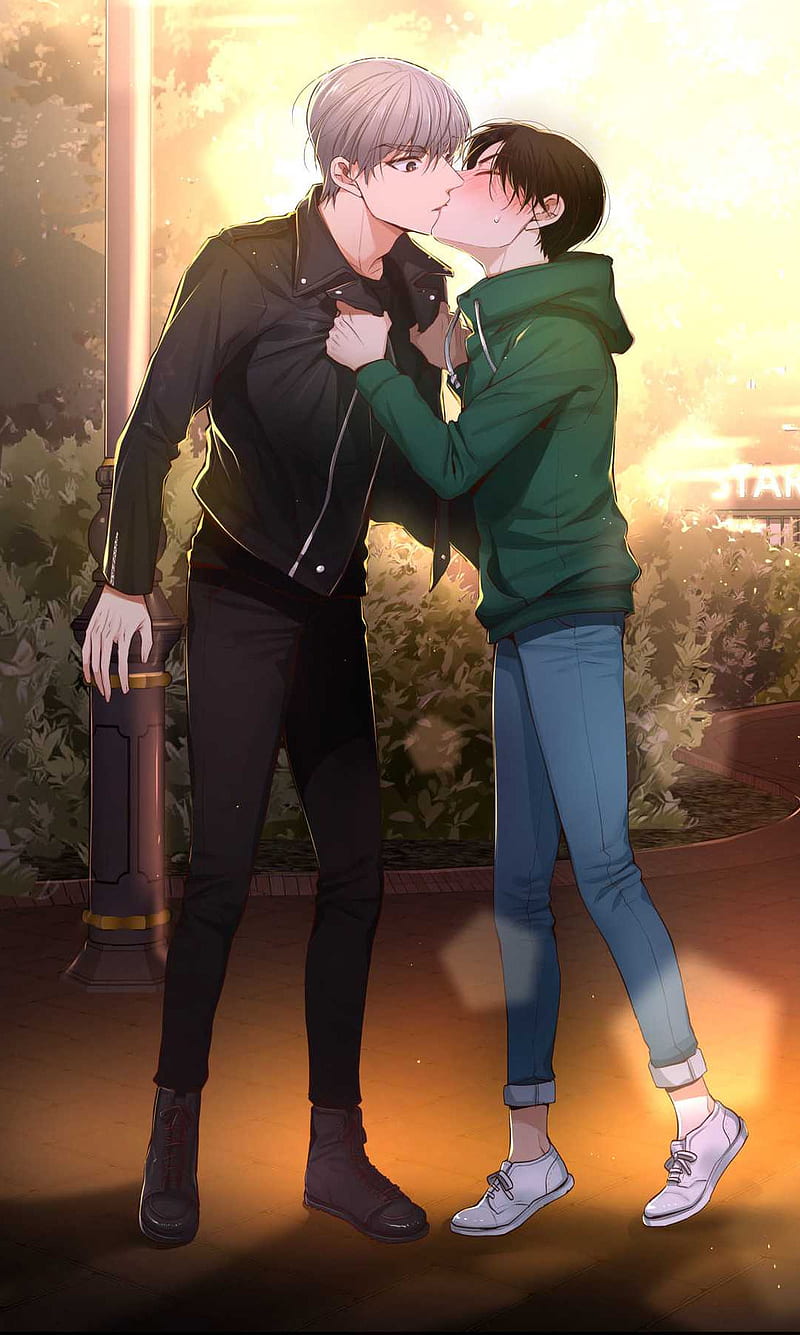 Anime gay kissing