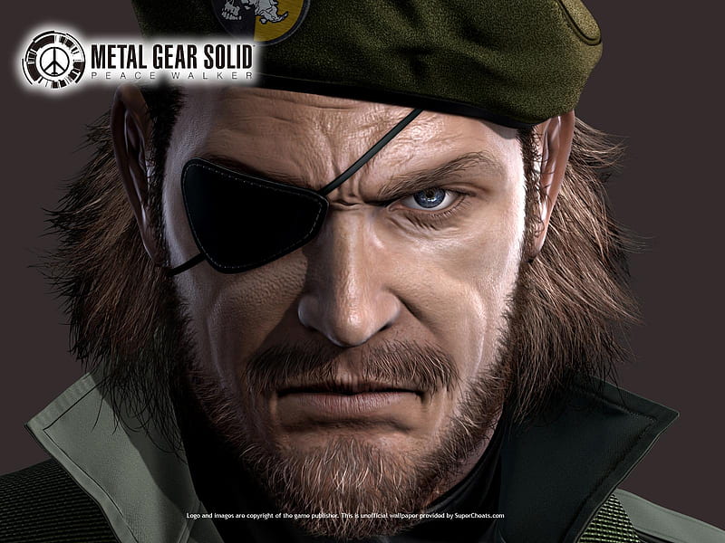 Metal Gear Solid Peace Walker Beard Eyepatch Soldier Mercenaries Big Boss Hd Wallpaper Peakpx