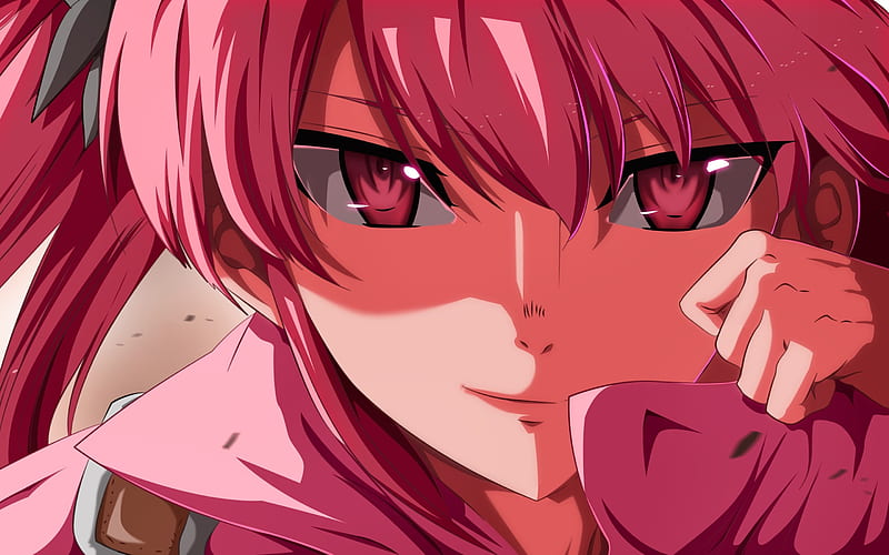 Mine, girl with pink hair, manga, Akame Ga Kill, artwork, HD wallpaper