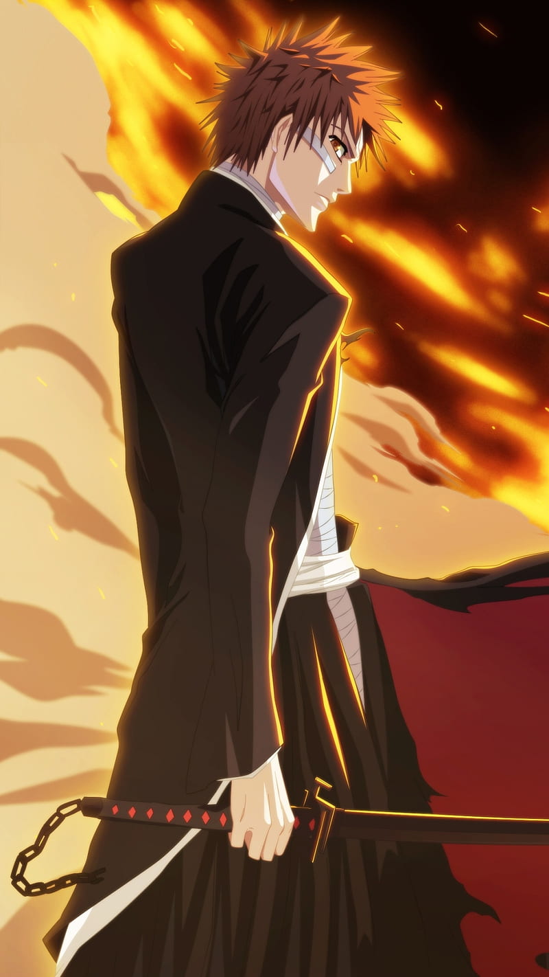 Ichigo Bleach, anime, HD phone wallpaper