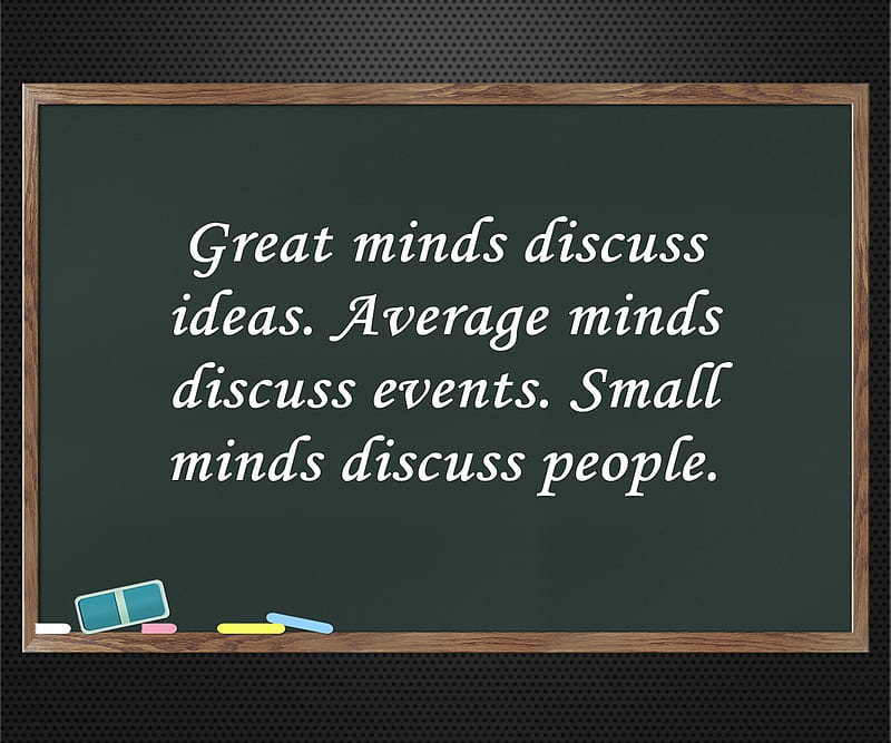 minds, average, great, new, people, quote, saying, small, HD wallpaper
