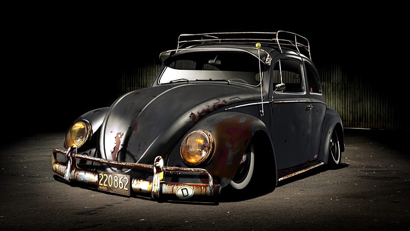 Volkswagen RatRod, german, vw, car, rat rod, vintage, HD wallpaper