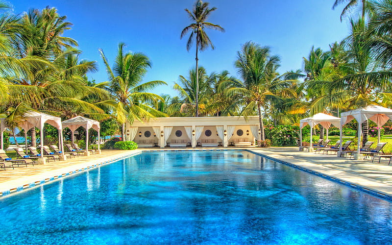 Baraza Resort and Spa hotel, Zanzibar, R, Dongwe, Tanzania, HD wallpaper
