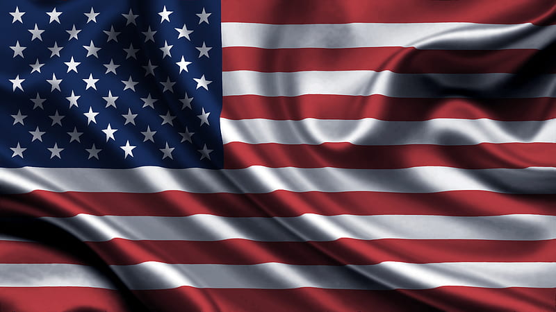 Satin Texture American Flag American Flag, HD wallpaper