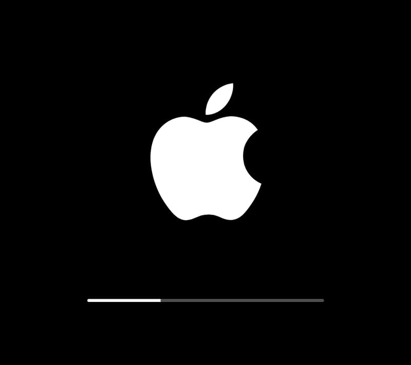 Black and White, apple logo, icon, iphone, logo, symbol, HD wallpaper