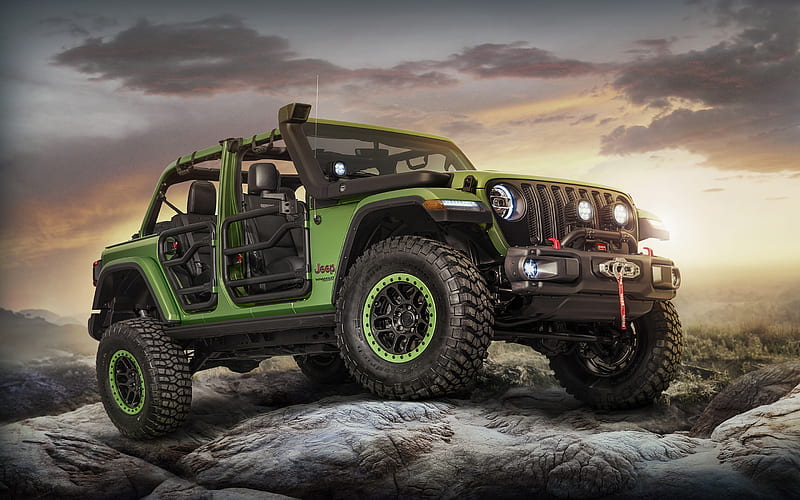Jeep Wrangler Unlimited Rubicon, offroad, 2018 cars, SUVs, Jeep Wrangler, american cars, Jeep, HD wallpaper