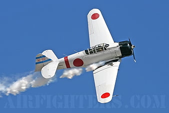 Mitsubishi A-6 Zero, zero fighter, world war two, japanese air force ...