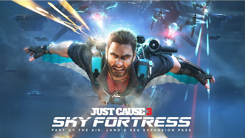 Sky Fortress Just Cause 3, HD wallpaper
