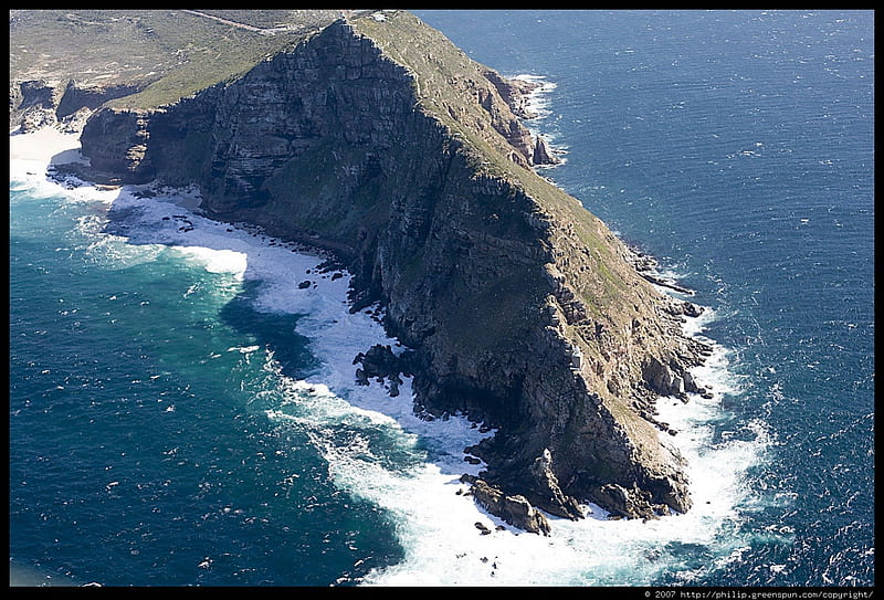 Cape Point, Cape Town, mountain, aerial view, ocean, australia, cape point, HD wallpaper