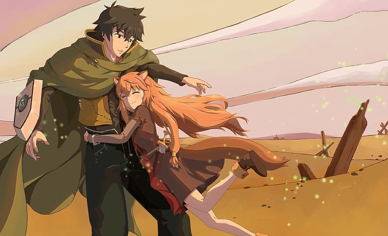 Anime, Brown Hair, Raphtalia (The Rising Of The Shield Hero), The Rising Of The Shield Hero, Naofumi Iwatani, HD wallpaper