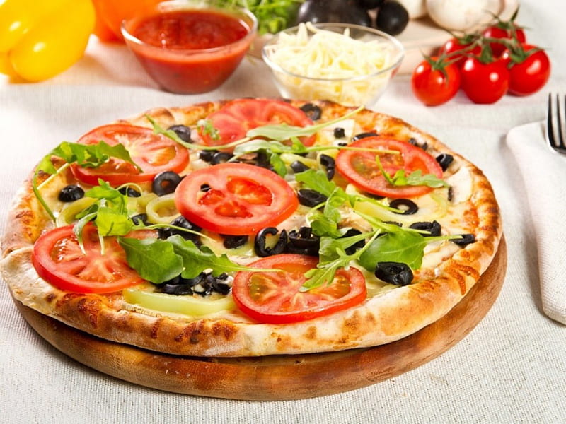 Pizza, graphy, delicious, italian, food, HD wallpaper