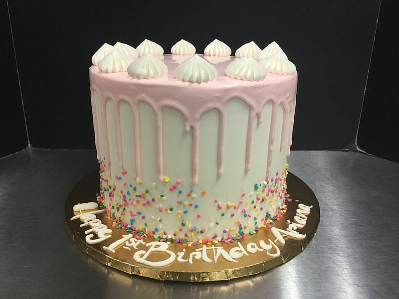 Pastel de 1er cumpleaños - tortas y pasteles de Christine, pastel de cumpleaños  rosa, Fondo de pantalla HD | Peakpx