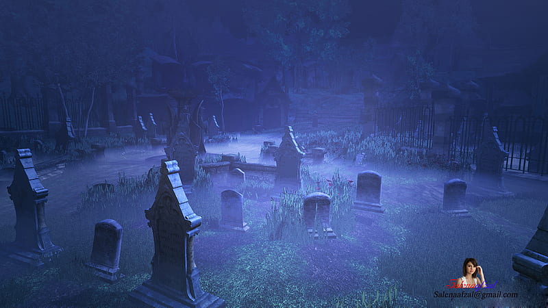 graveyard, grave, yard, HD wallpaper