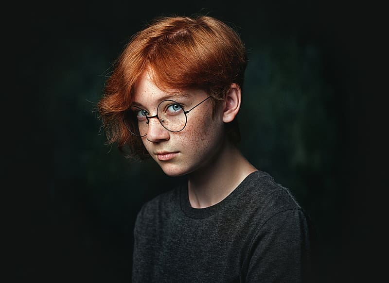 Redhead, Glasses, Face, Model, Women, Blue Eyes, Freckles, HD wallpaper Redhead, Glasses, Face, Model, Women, Blue Eyes, Freckles, HD wallpaper