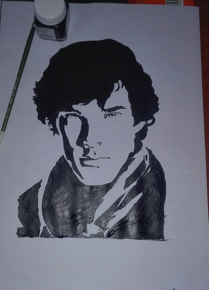 BENEDICT CUMBERBATCH PENCIL PORTRAIT  Sketchedarts