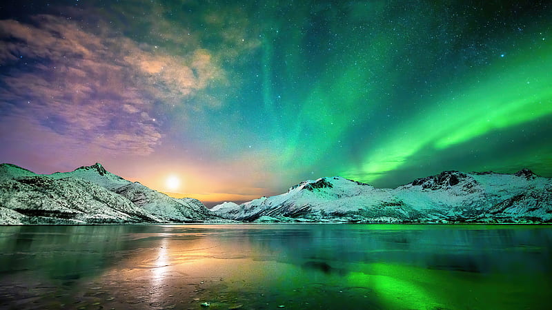 Aurora Northern Lights During Nighttime Nature, HD wallpaper | Peakpx
