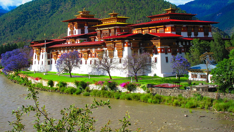 Palace Of The King Of Bhutan Travel, HD wallpaper