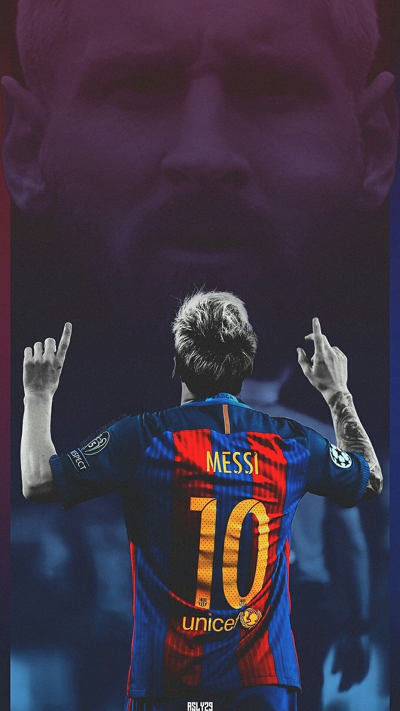 Messi , Fc Barcelona Back Look, fc barcelona, backlook, sports, footballer, HD phone wallpaper