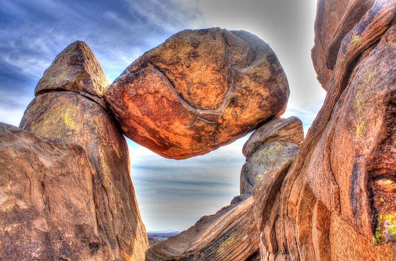Balanced Rock, Boulders, Canyons, Rocks, Nature, HD wallpaper