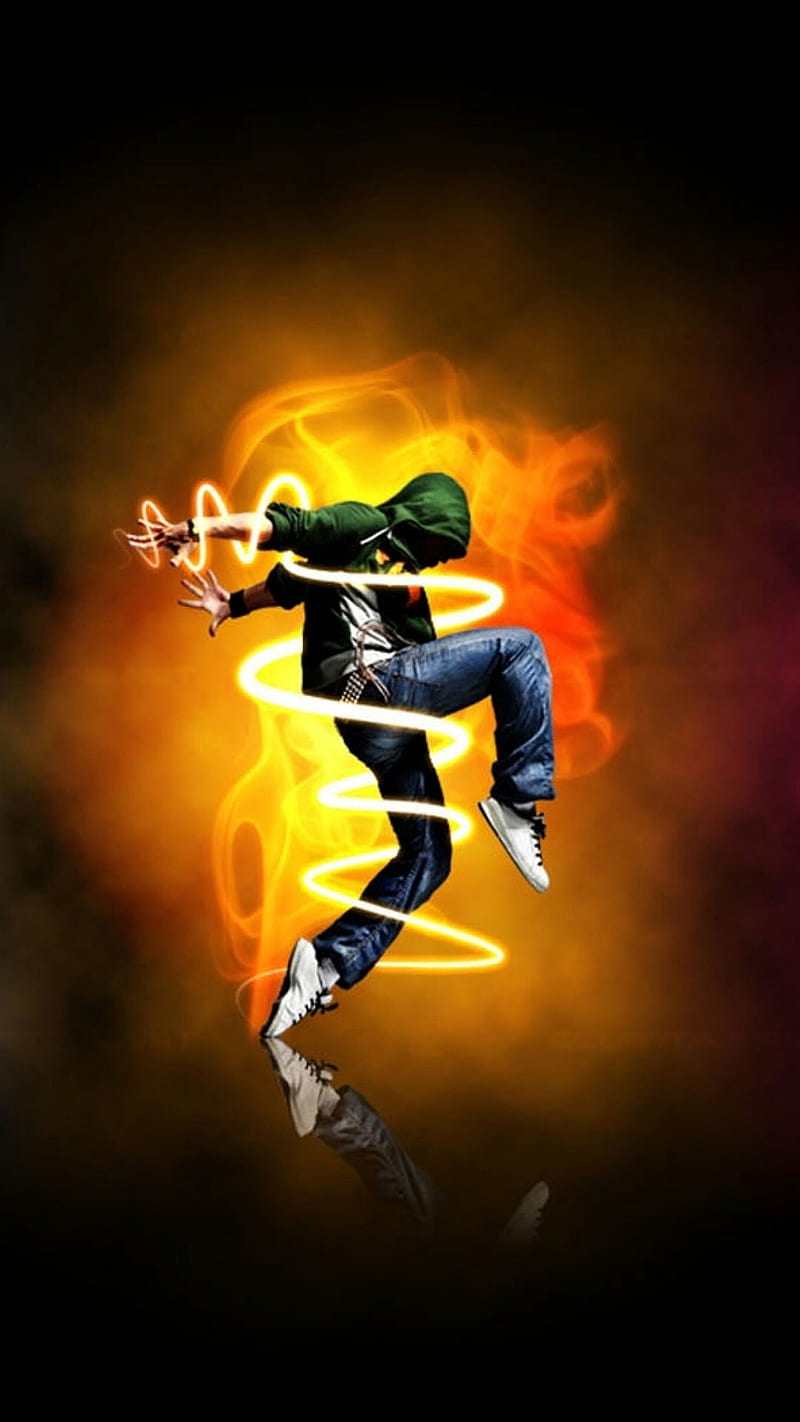 Dancing, dance, guy, light, male, music, neon, smoke, HD phone wallpaper |  Peakpx