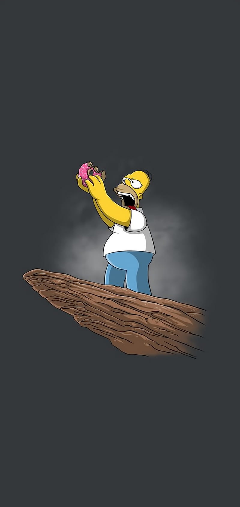 Homer holding Donut, 10 plus, galaxy, note, samsung, simpsons, HD phone wallpaper