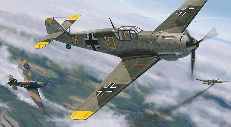 Military Aircraft, Messerschmitt Bf 109, Luftwaffe, HD wallpaper