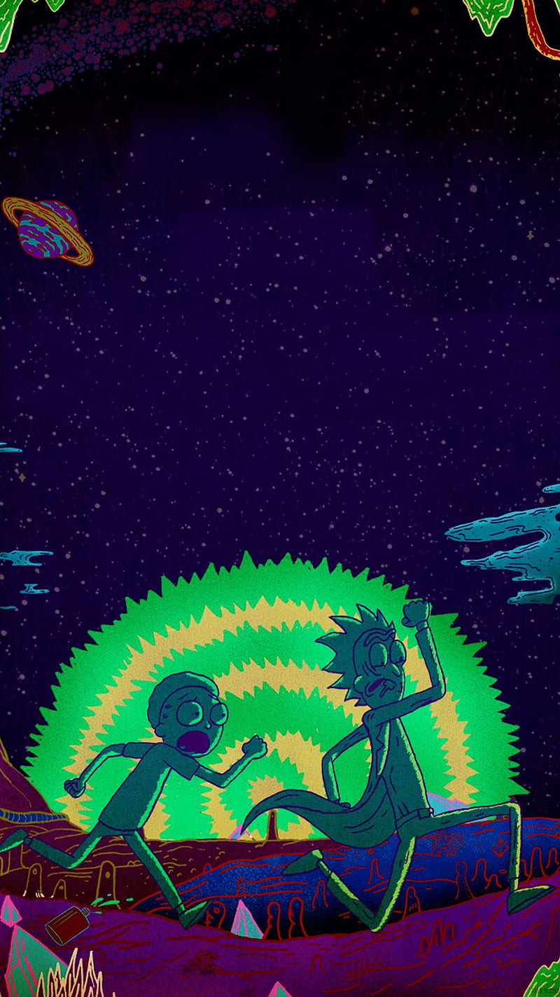 Rick and Morty Trippy, Trippy Cartoon, HD phone wallpaper | Peakpx