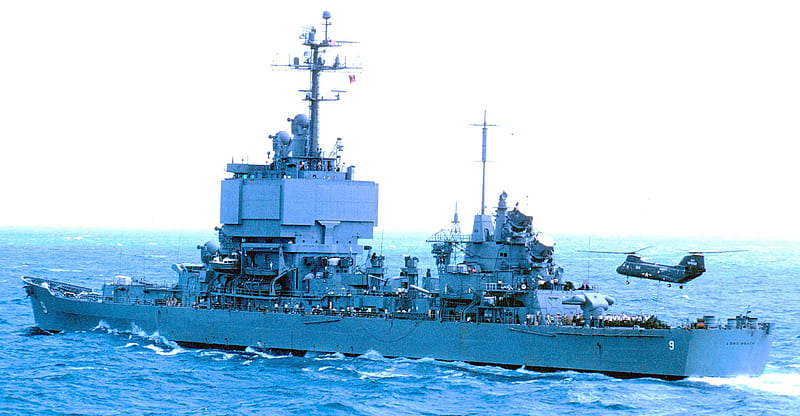 USS Long Beach (CGN-9), Guided Missels, military, cruiser, ship, HD wallpaper