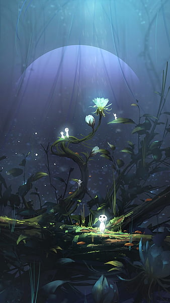 Studio Ghibli, forest, plants, water, HD phone wallpaper | Peakpx